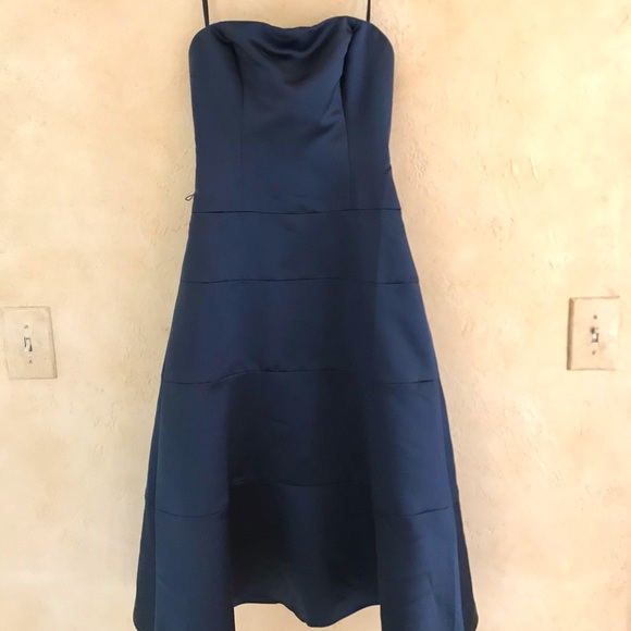 BCBGMaxAzria Strapless Blue Dress - Picture 1 of 6